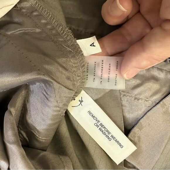 Ann Taylor Taupe Pin Stripe Wide Leg Slacks Size 6 - Picture 7 of 7